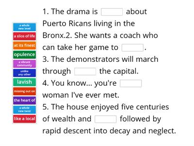 On Screen C2 p.5 gapped sentences