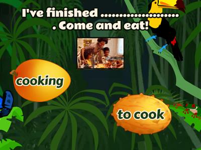 Grammar: Gerunds vs infinitives Quiz FLYING FRUIT