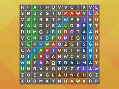 au aw Word Search