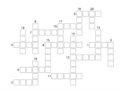 Spelling Crossword#5 Long O