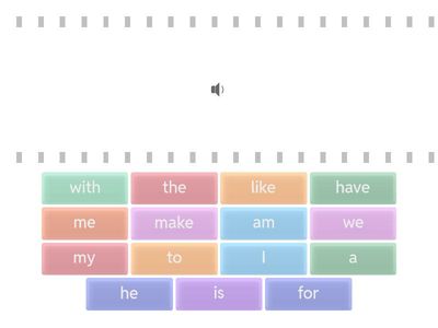 1st 15 Savvas Sight Words K