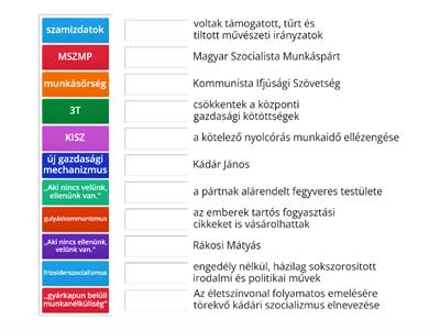 Kapcsold össze a fogalmakat és a meghatározásokat!