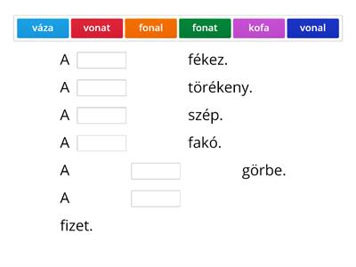 f-v diff. Hiányzó szó