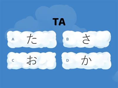 にほんご ひらがな (あ〜な）クイズ