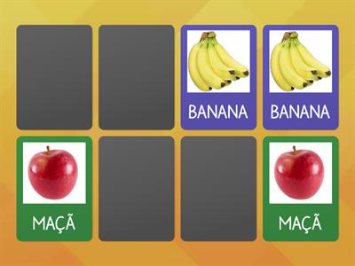 Jogo da memória - Salada de frutas - Educação Infantil