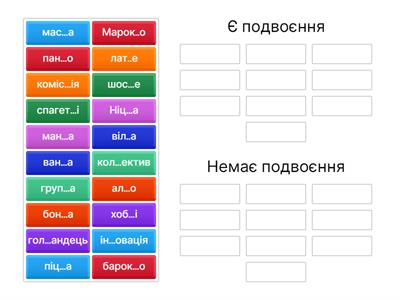 Правопис іншомовних слів (подвоєння)