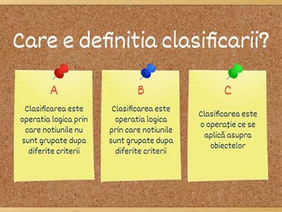 Clasificare