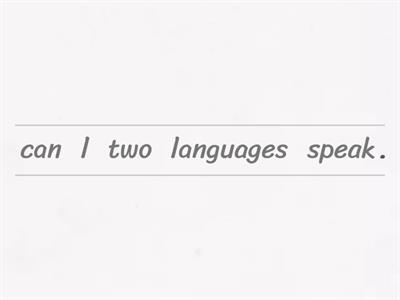   can / can't - could / couldn't