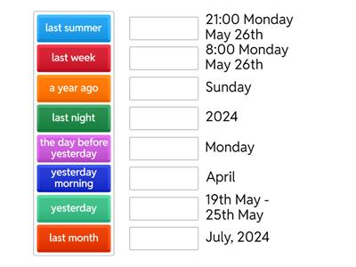 English file elementary 7b time expressions