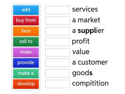 business activities collocations p7 
