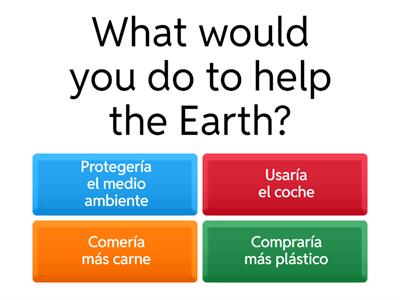 Spanish Environment & Conditional Tense Quiz