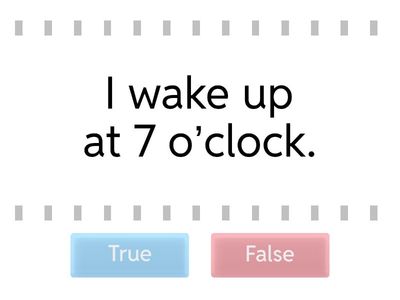 daily routines-sentences