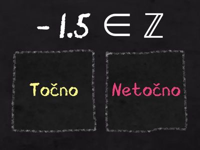 Skup R - točno - netočno