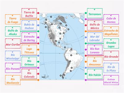 América - Mapa físico 2