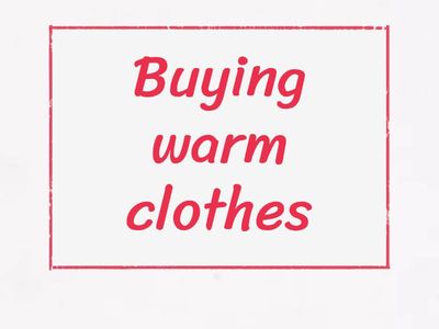 ESOL B1 WINTER - Dialogue 1 - Buying Warm Clothes [ENGLISH / PORTUGUESE] with auio