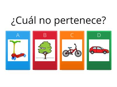 4TO  ¿Cuál NO pertenece al conjunto?