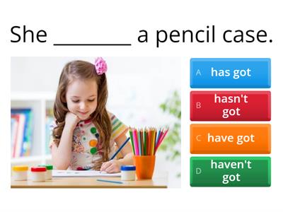 Have got / has got school objects 