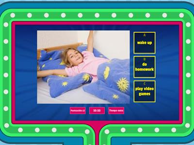 Action verbs ( daily routine)