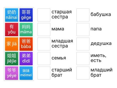 单元二。第一课: 我家有五口人 (2)