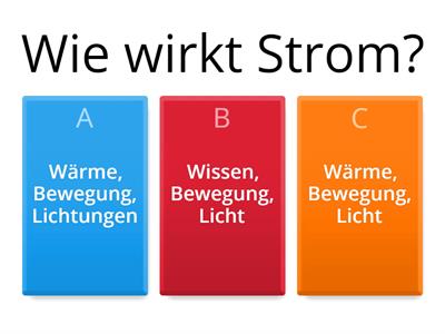 Quiz: Was weißt du zum Thema Strom?