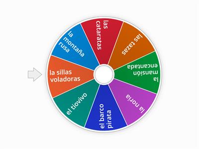 Funfair Ride Nouns Spanish