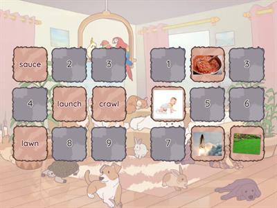 Lesson 93 au, aw and a saying /aw/ Matching Game