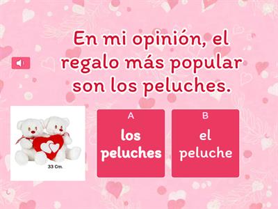 En tu opinion, ¿Cuál es el regalo más popular para el día de San Valentín?