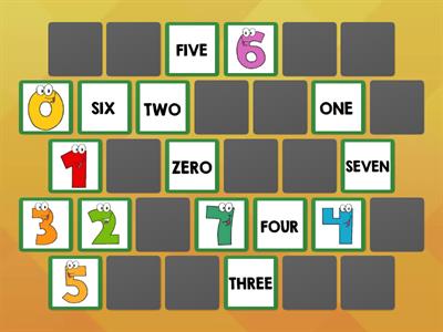 Numbers 0 - 15 - Memory game