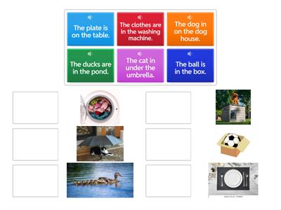 Preposition in, on, under