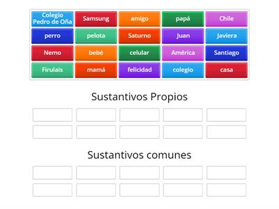  Sustantivos propios y sustantivos comunes
