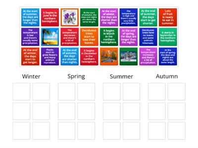 The Earth's year and seasons