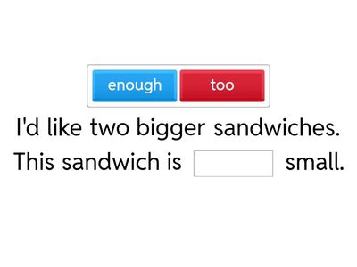 too/ enough/ as..as English Class A2