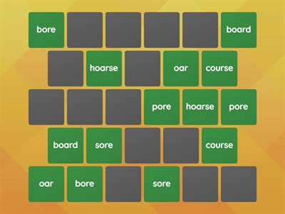 or/ore/oar/our - Memory