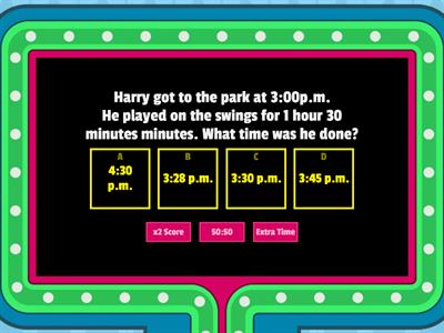  Elapsed Time Word Problems