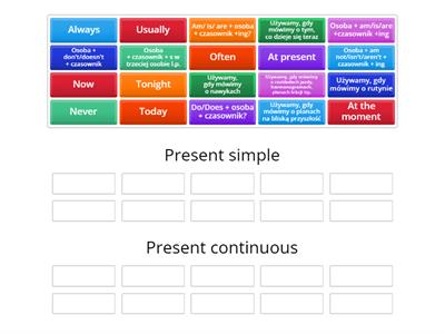 Present simple vs present continuous