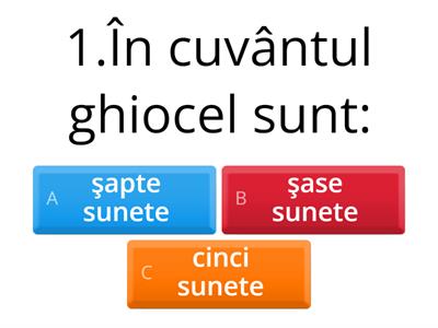 Gramatică Test grilă