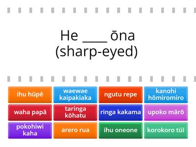 Māori Body idioms - MME2 wiki 54