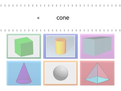 3D shapes - find the match