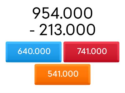 SUMAS Y RESTAS MENTALES