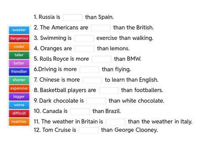 Comparatives (Class 5a)
