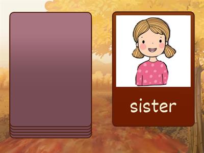 Family for kids - cards