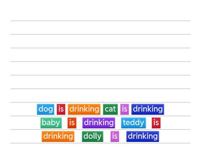 Drinking - word jumble