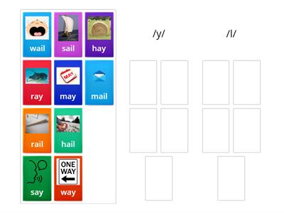 /y/ vs /l/ minimal pairs SFWF