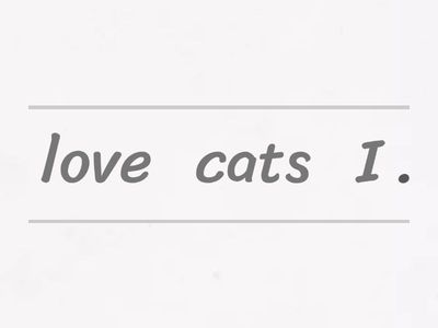 Arrange the sentences.