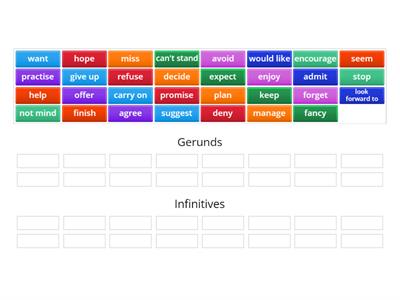 Gerunds and infinitives - Live Beat 4 Unit 6C