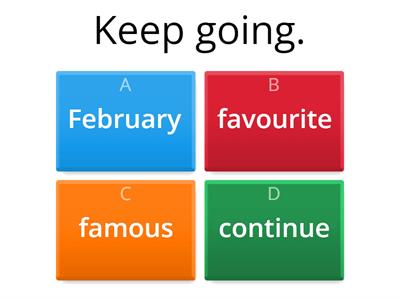 CCQs - Spellings Week 5 - 8