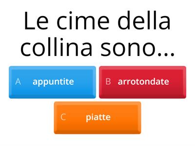 Indica con una crocetta la risposta esatta