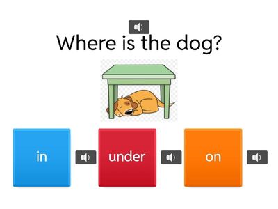 1. Prepositions of place