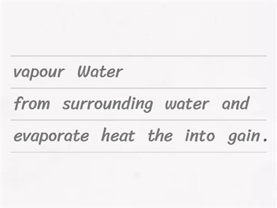 Water Cycle Revision (Rearranging)