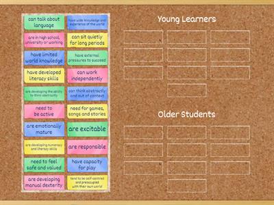 TKT - YL: young learners VS older students